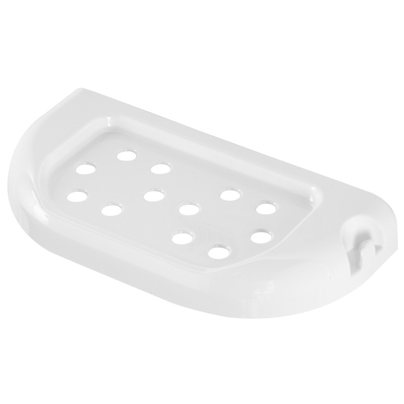 Mensola Bagno plastica Bianca con Doppio Fissaggio Mensola portasapone a muro 24 cm in ABS bianco | Gioia