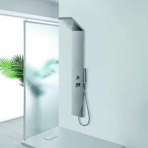 Colonna Doccia 3 funzioni in Acciaio Inox Aisi 304 con Finitura Satinata
