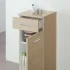 Base Singola Bagno Larice 1 Anta E Cassetto 35x78cm con Anta Reversibile Feridras - 4