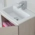 Mobile da Bagno Salvaspazio Rovere Chiaro 50x36,5 cm con Anta Feridras - 5