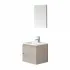 Mobile da Bagno Salvaspazio Rovere Chiaro 50x36,5 cm con Anta Feridras - 6
