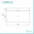 Mobile Bagno Sospeso 2 Cassetti Bianco Laccato 75x51 cm con Cassettoni Feridras - 4