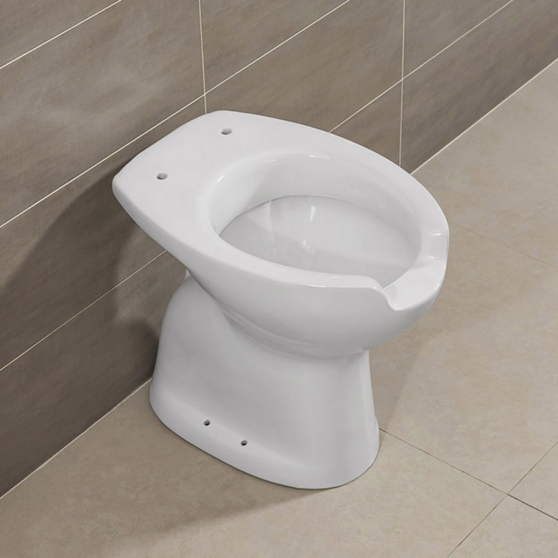 Wc per disabili con apertura frontale e scarico a terra H 51 cm