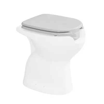 Copriwater per wc disabili con apertura frontale in legno mdf bianco