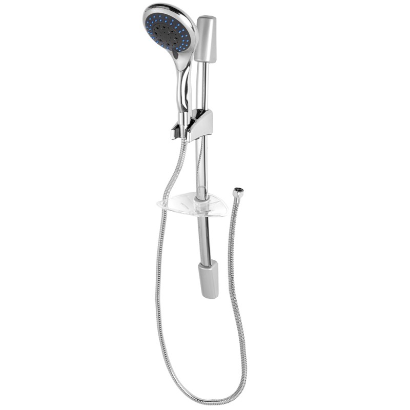Saliscendi Cromo con Doccetta 5 Funzioni Saliscendi Doccia Cromo Satinato con Doccetta 5 Funzioni