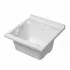 Vasca Capiente per Lavatoio 60x60 cm in Resina colore Bianco