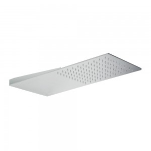 Soffione a Sbalzo  50 x 23 cm Effetto Pioggia in Acciaio Inox Cromo