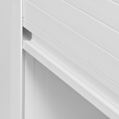 Serrandina con chiusura verticale del mobile coprilavatrice 65x68 cm in resina bianca