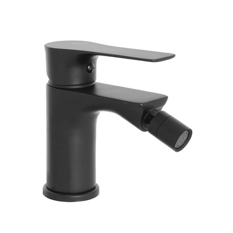 Miscelatore Bidet Nero Opaco Completo di Piletta Clic/Clac