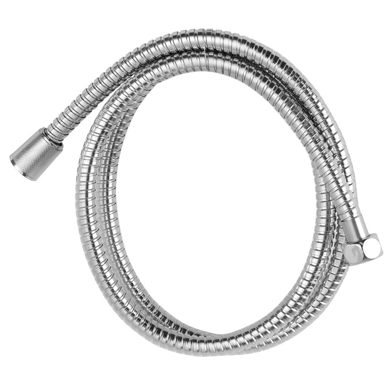 Laccio Doccia in Acciaio Estendibile 150 - 200 cm Doppia Aggraffatura Flessibile Doccia Estensibile 150-200 cm Acciaio Cromo