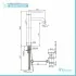 Scheda tecnica Miscelatore Lavabo Alto Piralla serie Essenza 0ES00488A16