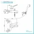 Miscelatore Vasca 0RE00003A16 Piralla Serie Ariel completo di doccino e duplex Piralla - 2