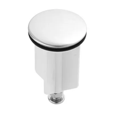 Piletta di scarico per lavabo e bidet in acciaio cromato diam 40 mm