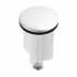 Piletta di scarico per lavabo e bidet in acciaio cromato diam 40 mm