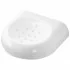 Portasapone bagno moderno a muro in abs bianco con doppio sistema di fissaggio
