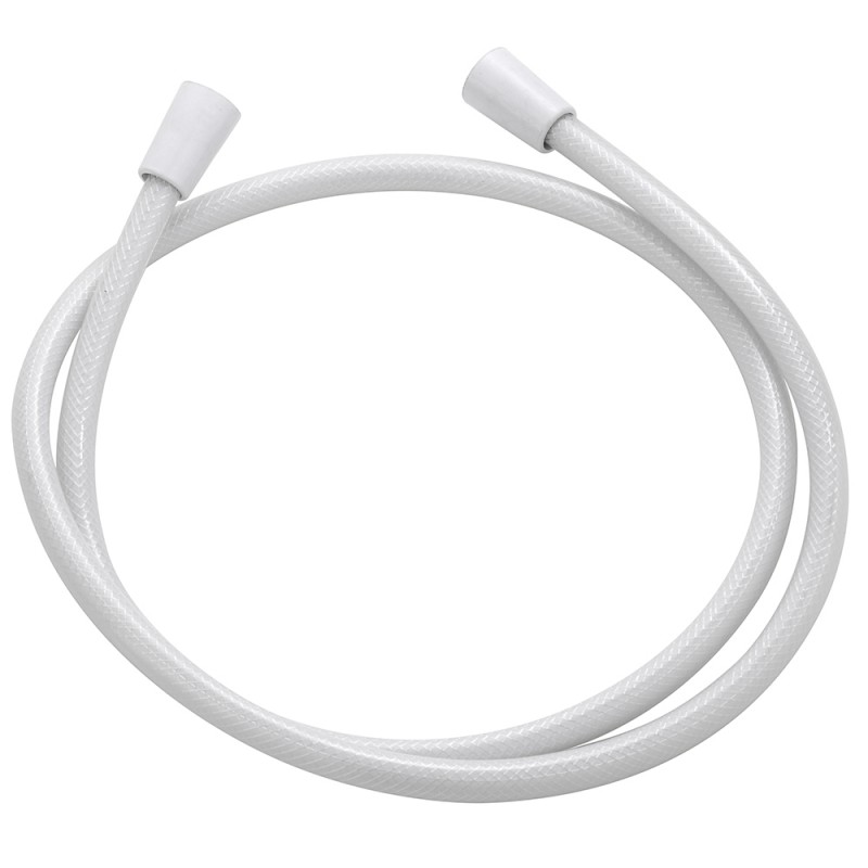 Laccio Doccia in PVC Bianco Antitorsione Flessibile Doccia 150 cm in Pvc Bianco Antitorsione
