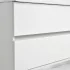 Cassettoni del mobiletto bagno salvaspazio Duble da 60 cm in finitura bianco lucido