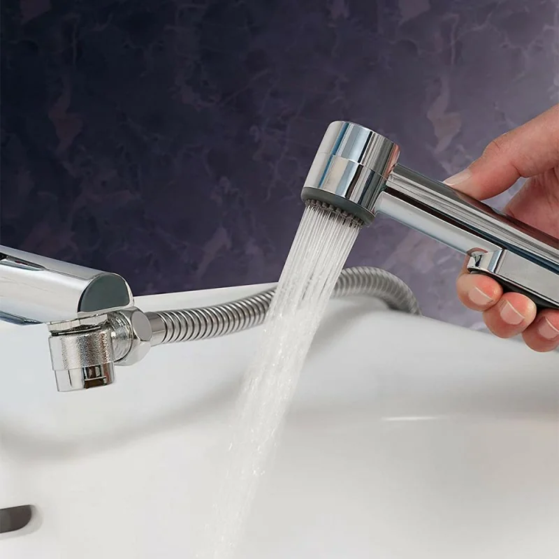 EISL DX25W-A Lavabo, Doccetta Per Cucina, Bagno, Lavanderia O Officina, Ideale Per Aggiornamento Facile Da Usare Set Con Tubo Da 125 Mm E Adattatore 88710345