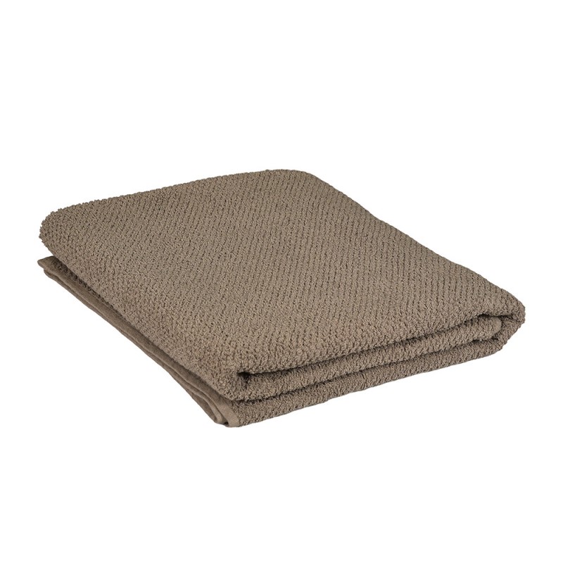 Telo Doccia in 100% cotone marrone 90x140 cm Telo Doccia in 100% cotone marrone 90x140 cm
