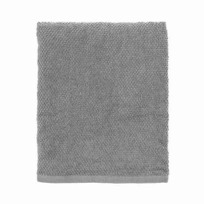 Asciugamani viso  cotone colore grigio 55x100 cm