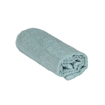 Asciugamani viso cotone verde acqua 55x100 cm