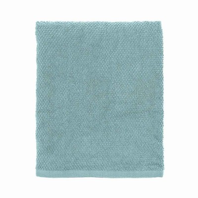 Asciugamani per il viso cotone verde acqua 55x100 cm