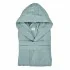 Accappatoio 100% cotone verde acqua taglia XL con tasche e cintura