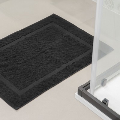 Tappeto scendi doccia Nero 45x65 cm