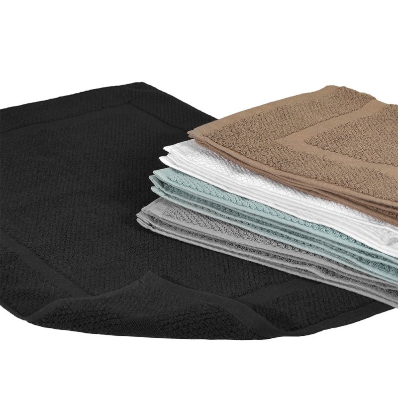 Tappeto Bagno Spugna Cotone Con Pon Pon - 60x120 Cm, Azzurro, Super Morbido E Assorbente - Foto 3