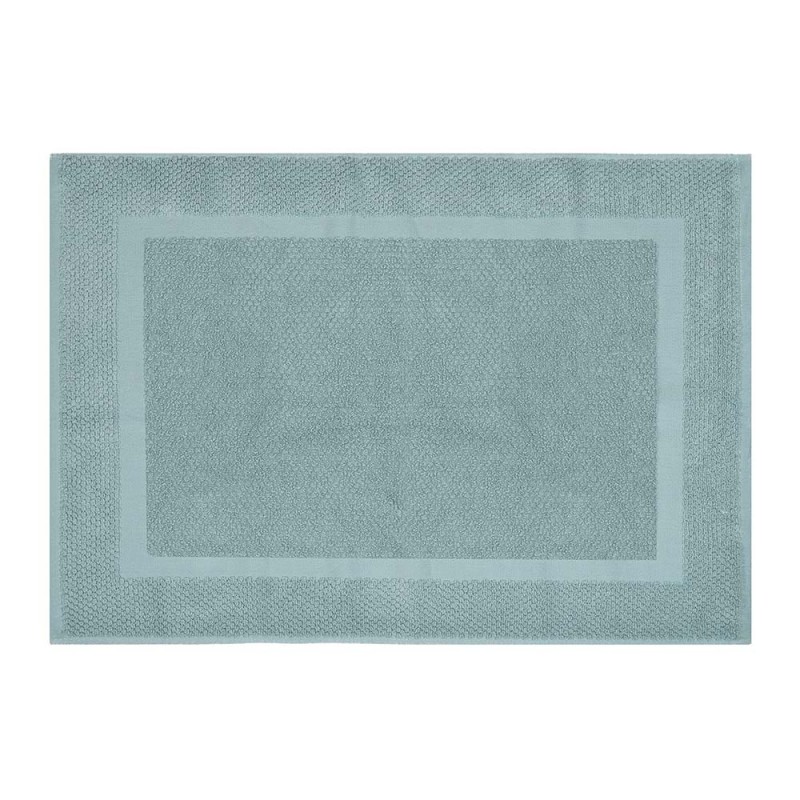 Tappeto scendi doccia 100% cotone verde acqua 45x64 cm