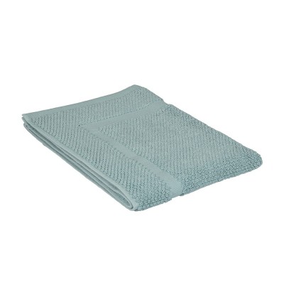 Tappeto scendi doccia cotone verde acqua 45x64 cm