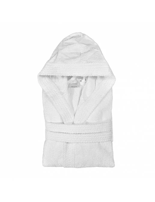 Spugna 390 Gsm Assorbente Accappatoio Unisex In Spugna Di Cotone - Foto 5