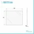 Specchio filo lucido reversibile 70x105 cm
