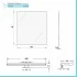 Specchio a Led reversibile 50x70 cm