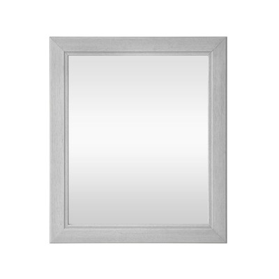 Specchio con cornice argentata 70x60 cm in legno massello reversibile
