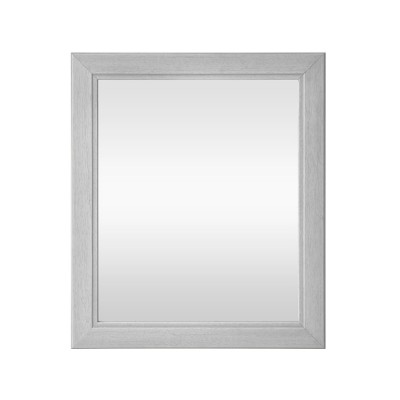 Specchio con cornice argentata 70x60 cm in legno massello reversibile