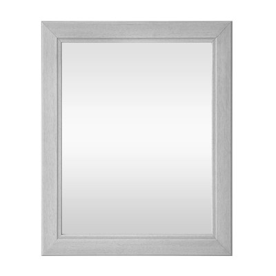 Specchiera con cornice argentata 70x90 cm in legno massello reversibile