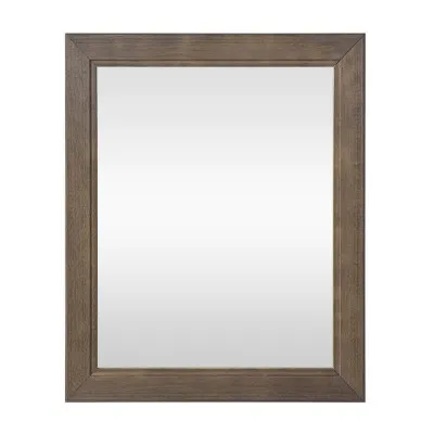Specchio con cornice in legno massello 70x90 cm noce Arte Povera