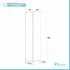 scheda tecnica Colonna bagno porta scopa da 40 cm linea Way