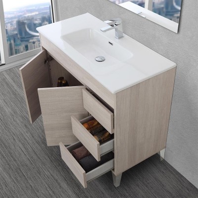 Mobile bagno da terra 100 cm linea Way