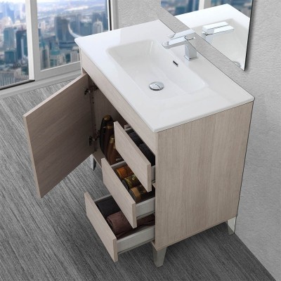 Mobile bagno da terra 80 cm linea Way