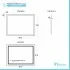 Scheda tecnica specchiera per bagno 90x70 cm reversibile completa di cornice luminosa a LED