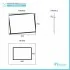 Scheda Tecnica Specchiera Bagno Reversibile 90x70 cm