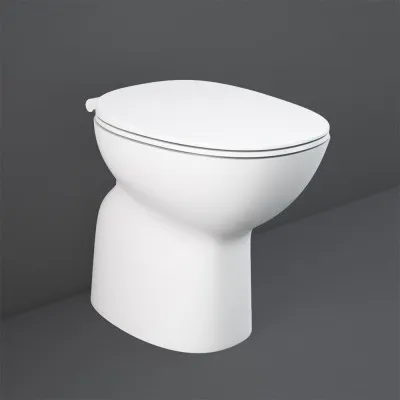 WC tradizionale serie Morning rimless scarico a pavimento in ceramica bianco