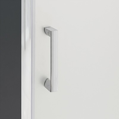 Box doccia nicchia serie Icon 100 cm con maniglia in abs cromato