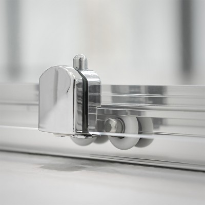 Cabina doccia 80x140 cm serie Icon con ante a sgancio rapido e chiusura magnetica