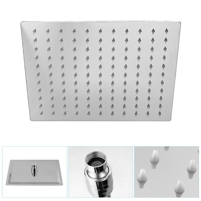 Funzionalità del soffione doccia quadrato 25x25 cm in acciaio cromo