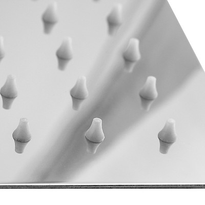 Soffione per doccia quadrato 30x30 cm con ugelli in silicone anticalcare