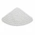 Tappeto antiscivolo angolare in PVC bianco 54x54 cm