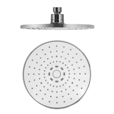 Soffione in abs cromato da 22 cm con getto a pioggia del set Ecostyle